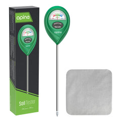 apine Soil Moisture Meter front view with clear dial