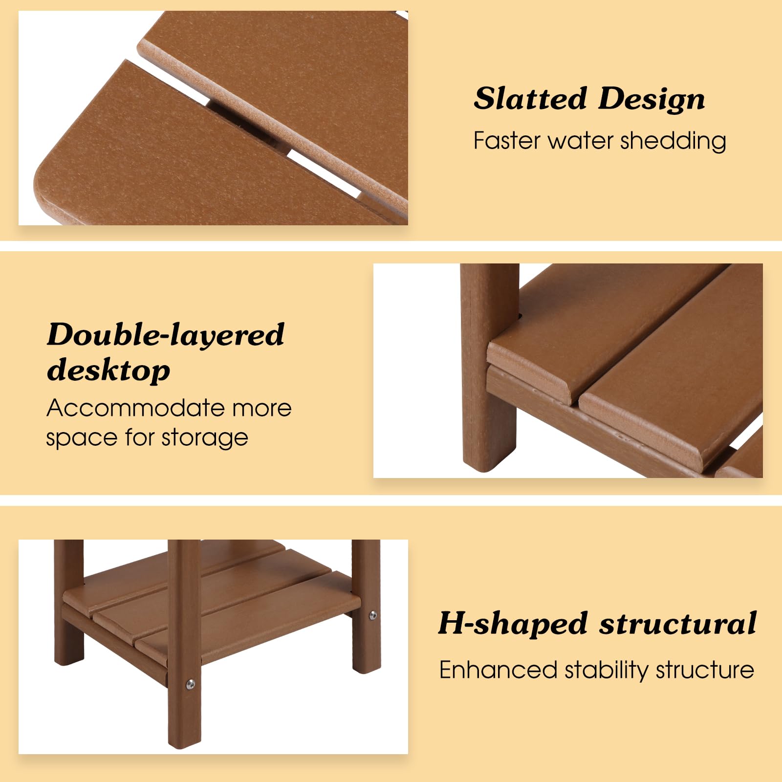 Apolimi Adirondack Outdoor Side Table assembly guide