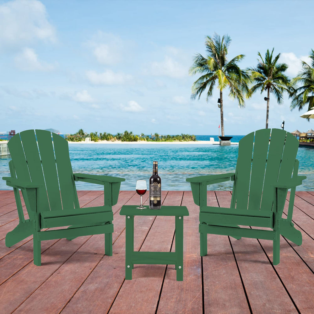 Apolimi Adirondack Outdoor Side Table showing its sturdy construction