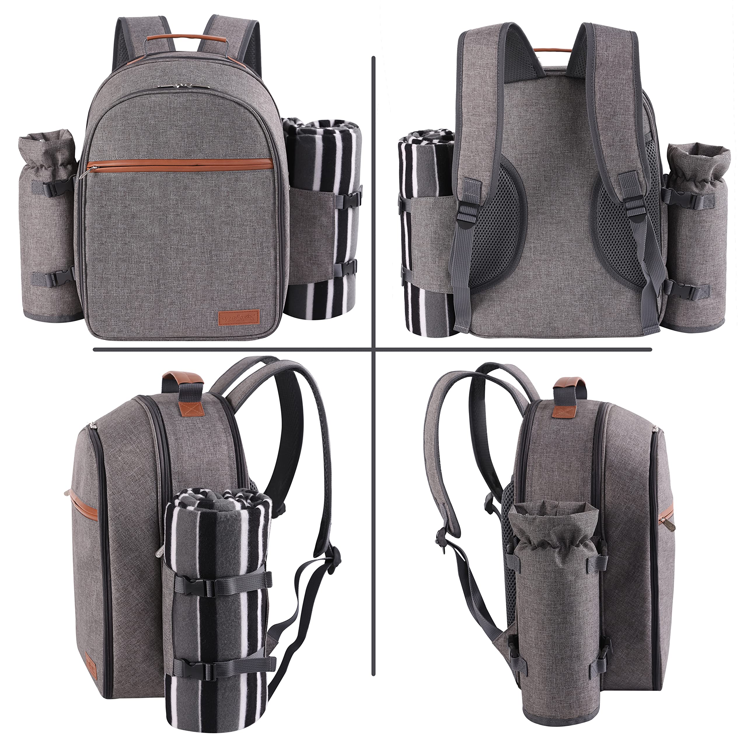 Apollo Walker Picnic Backpack set on a picnic table