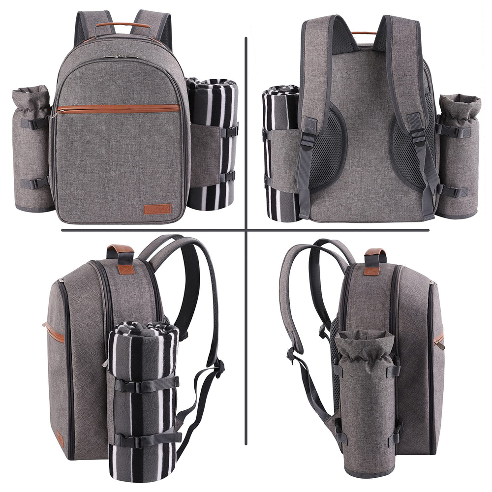 Apollo Walker Picnic Backpack set on a picnic table