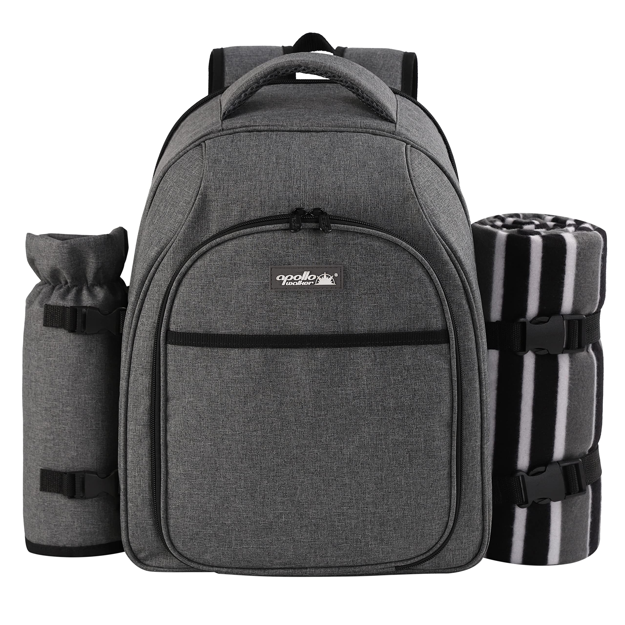 Apollo Walker Picnic Backpack with accessories laid out