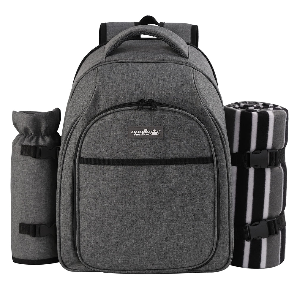 Apollo Walker Picnic Backpack with accessories laid out