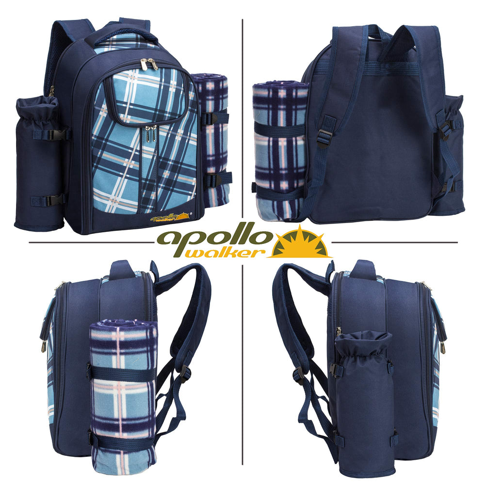 Apollo Walker Picnic Backpack with insulated bottle cooler