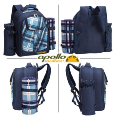 Apollo Walker Picnic Backpack with insulated bottle cooler