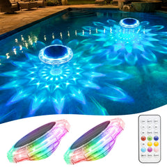 APONUO Solar Pool Lights transparent model front view