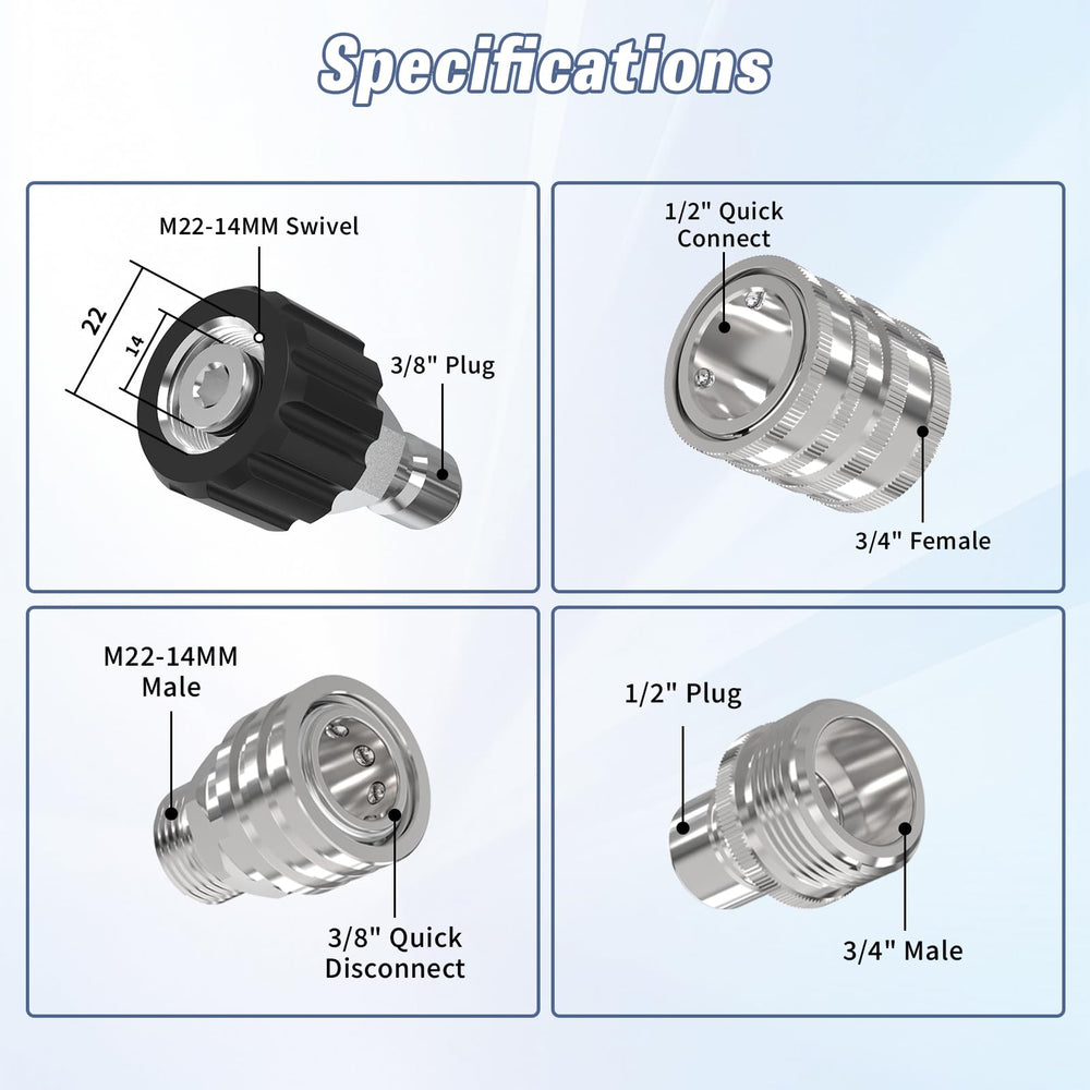 APOWER Quick Connect Kit components laid out