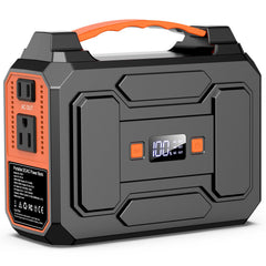 Apowking Portable Power Station front view with orange colour