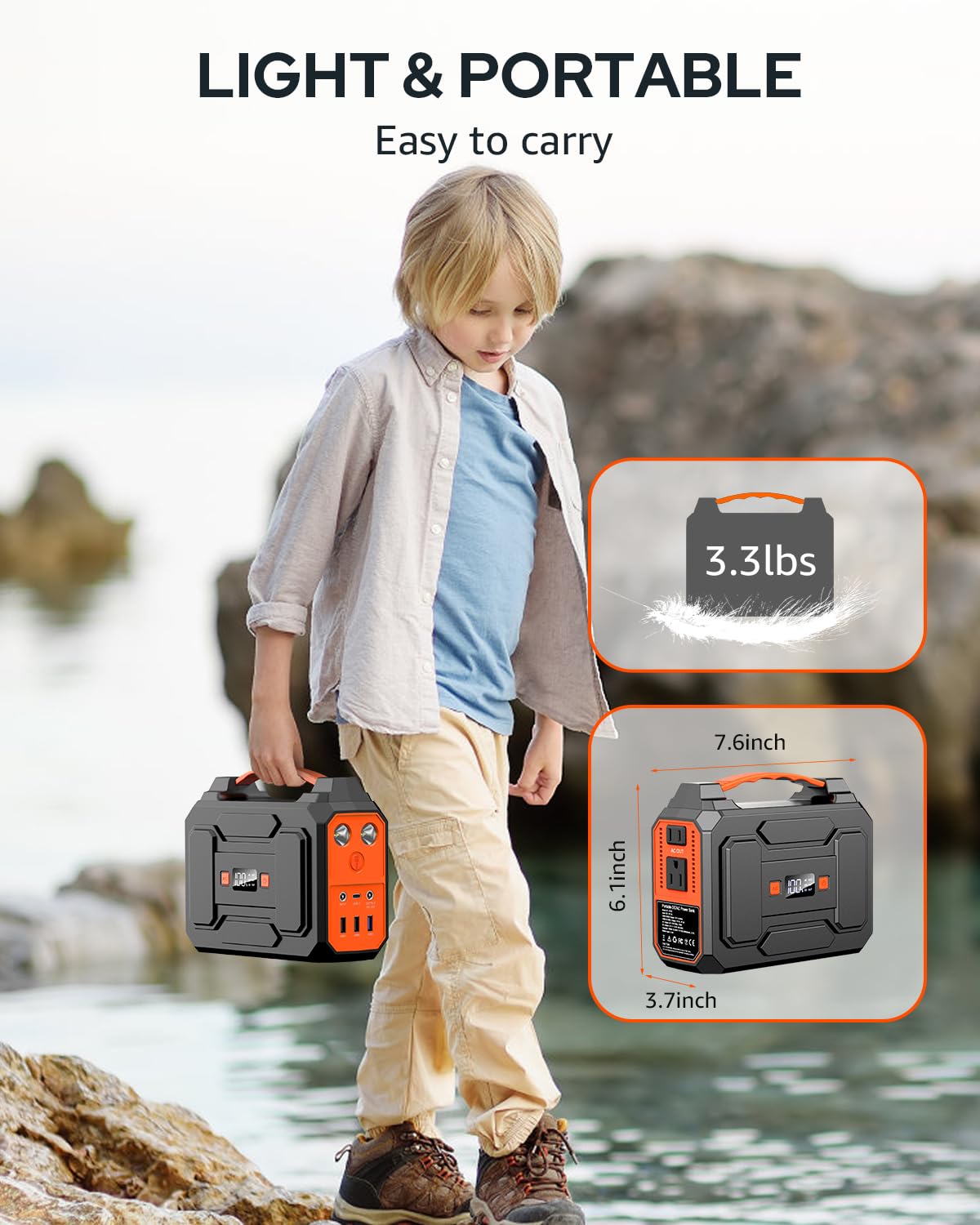 Apowking Portable Power Station with digital display
