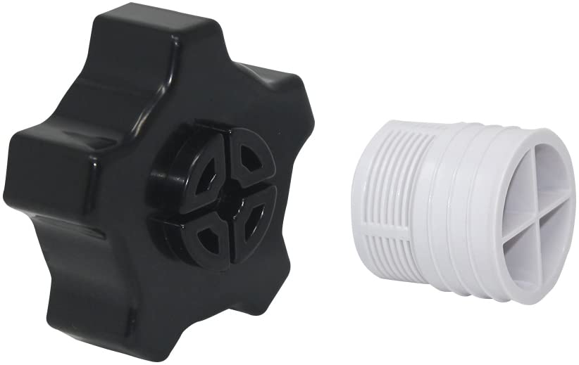 AppliaFit Drain Cap Assembly front view with gasket and screen