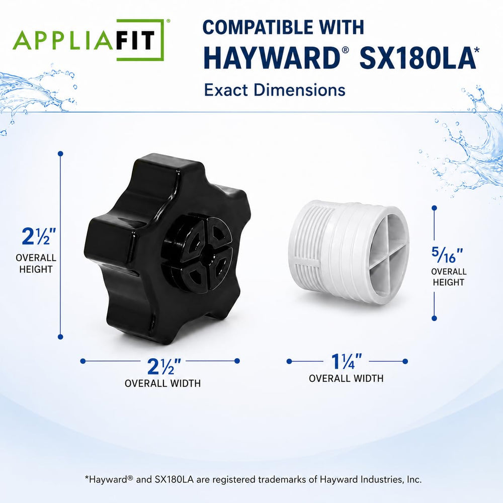 AppliaFit Drain Cap Assembly side view showing compatibility details