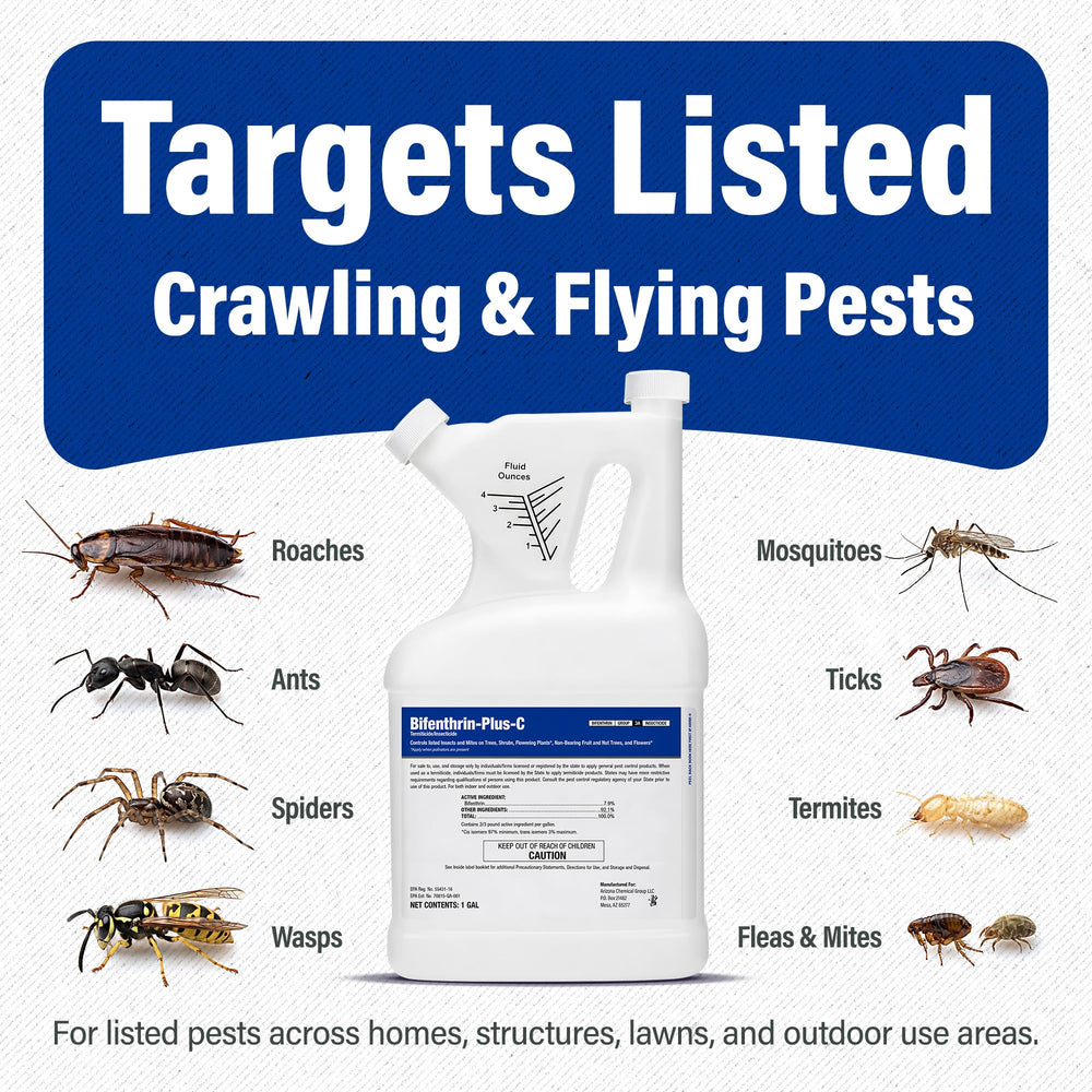 Application of BIFENTHRIN-PLUS-C Insecticide outdoors