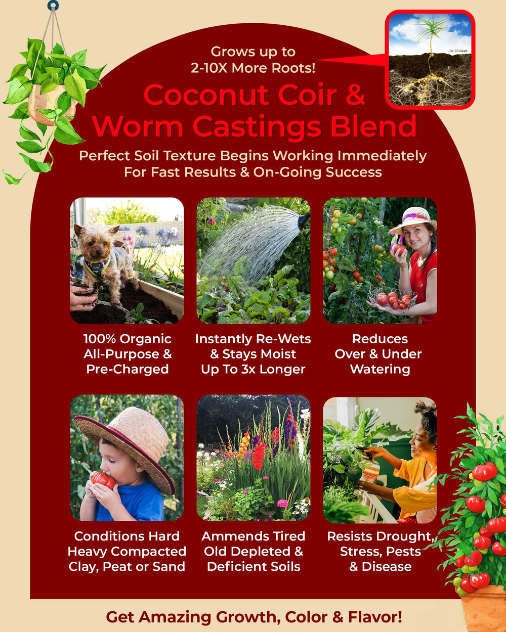 Application of Organic Potting Soil in a raised garden bed