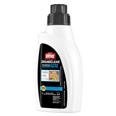 Application of Ortho GroundClear on weeds in a garden