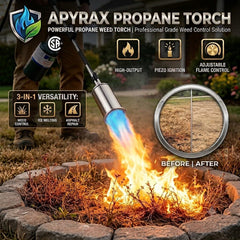 ApyraX Propane Torch Weed Burner detached head showing flame control