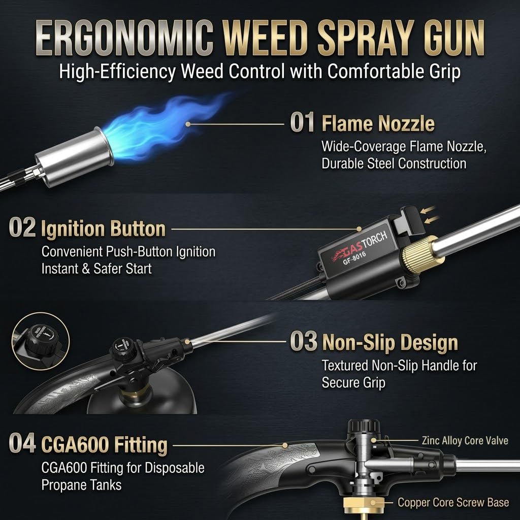 ApyraX Propane Torch Weed Burner packaging details