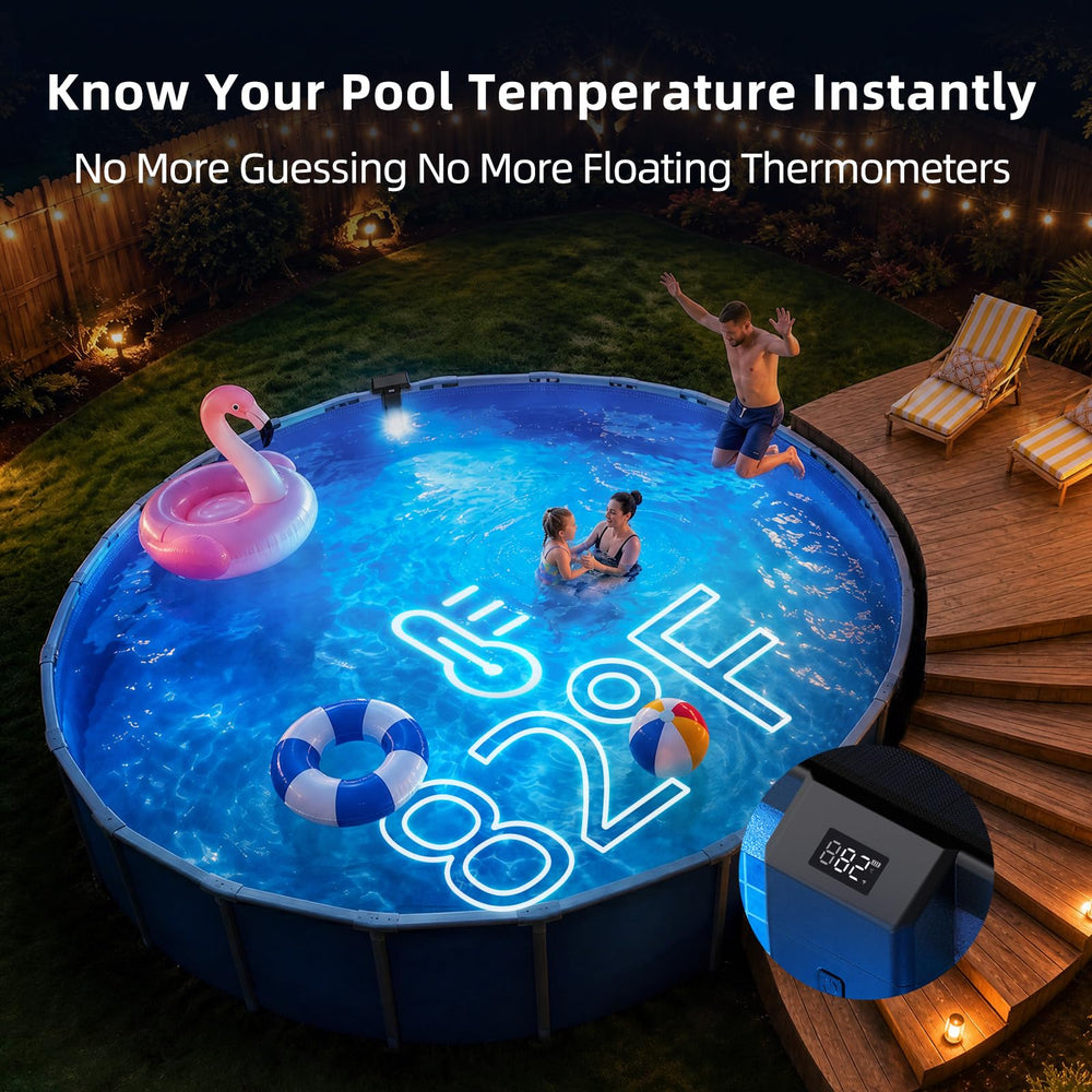 Aqoutgh Solar Pool Light remote control with buttons