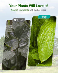 AQUA CREST Garden Hose Water Filter showing KDF and Coconut GAC materials