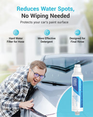 AQUA CREST Hard Water Filter for hose, side view
