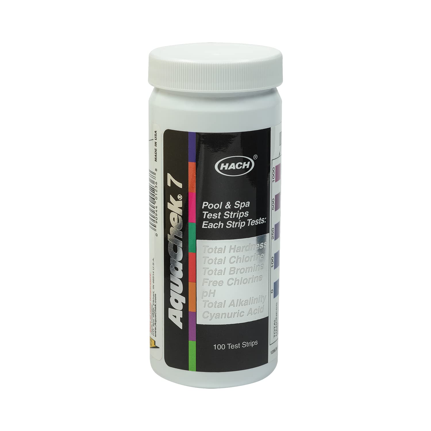 AquaChek 7-Way Pool Test Strips silver model front view