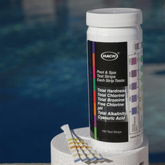 AquaChek 7-Way Test Strips packaging with 100 strips