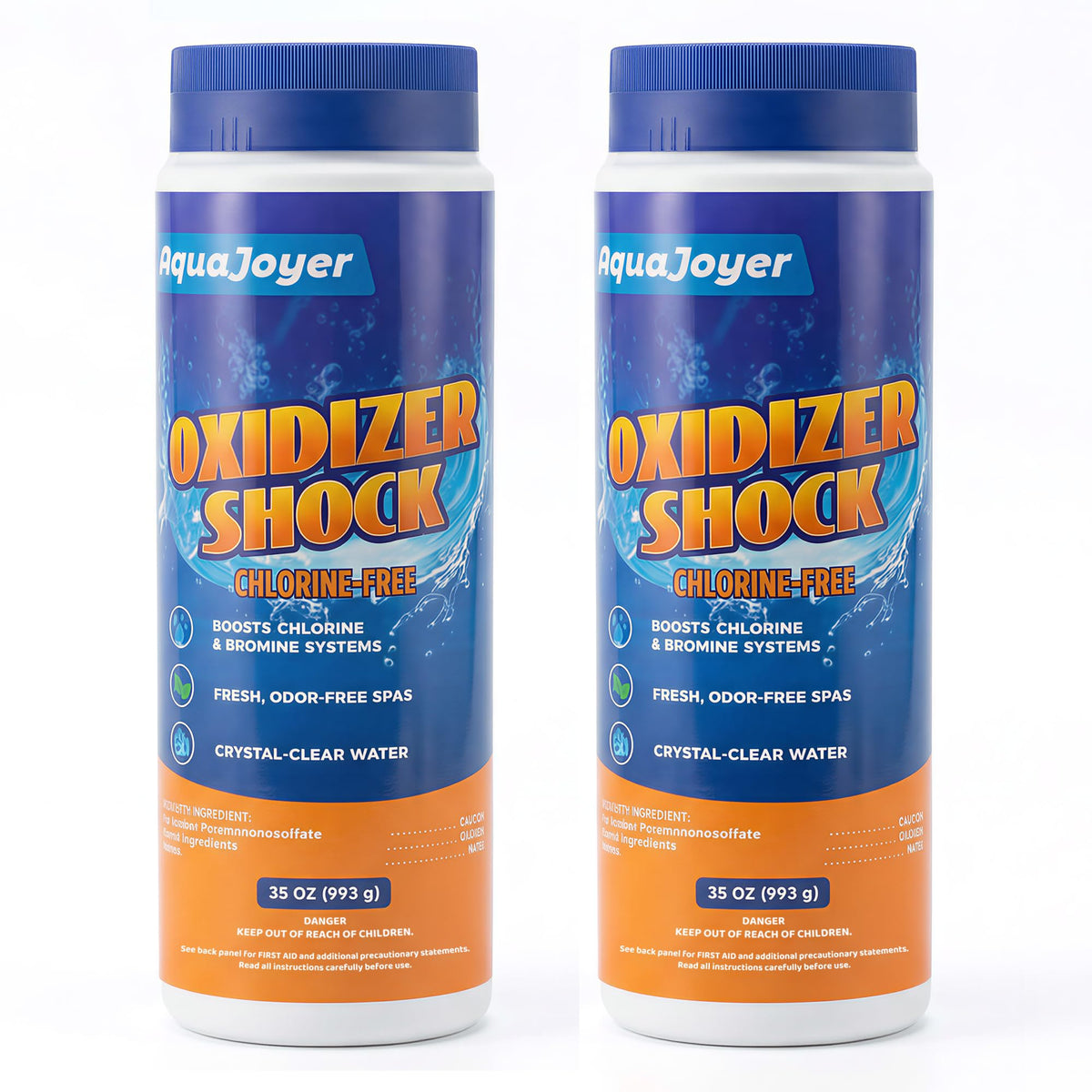 AquaJoyer Non-Chlorine Spa Shock 2 Pack front view