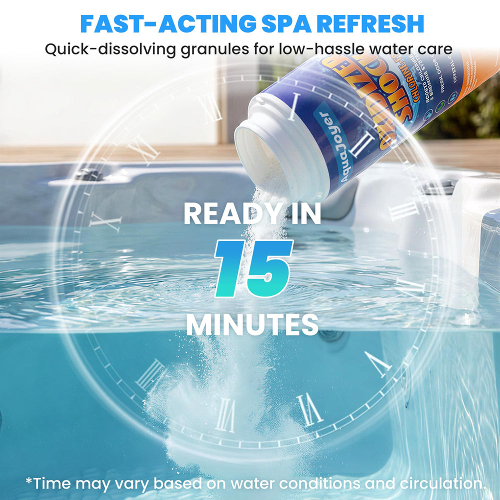 AquaJoyer Non-Chlorine Spa Shock granules close up
