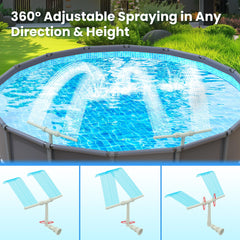 AquaJoyer Pool Fountain adjustable height setting