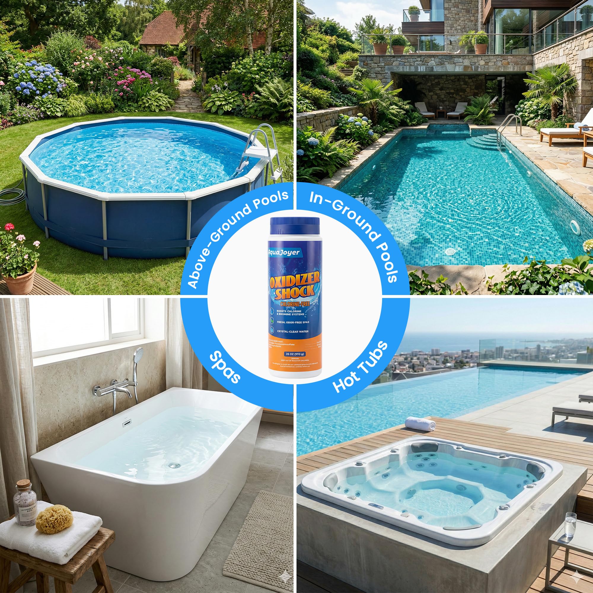 AquaJoyer Spa Shock dosage instructions
