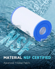 AQUALTRA Pool Filter B dimensions 10" x 5 3/4"