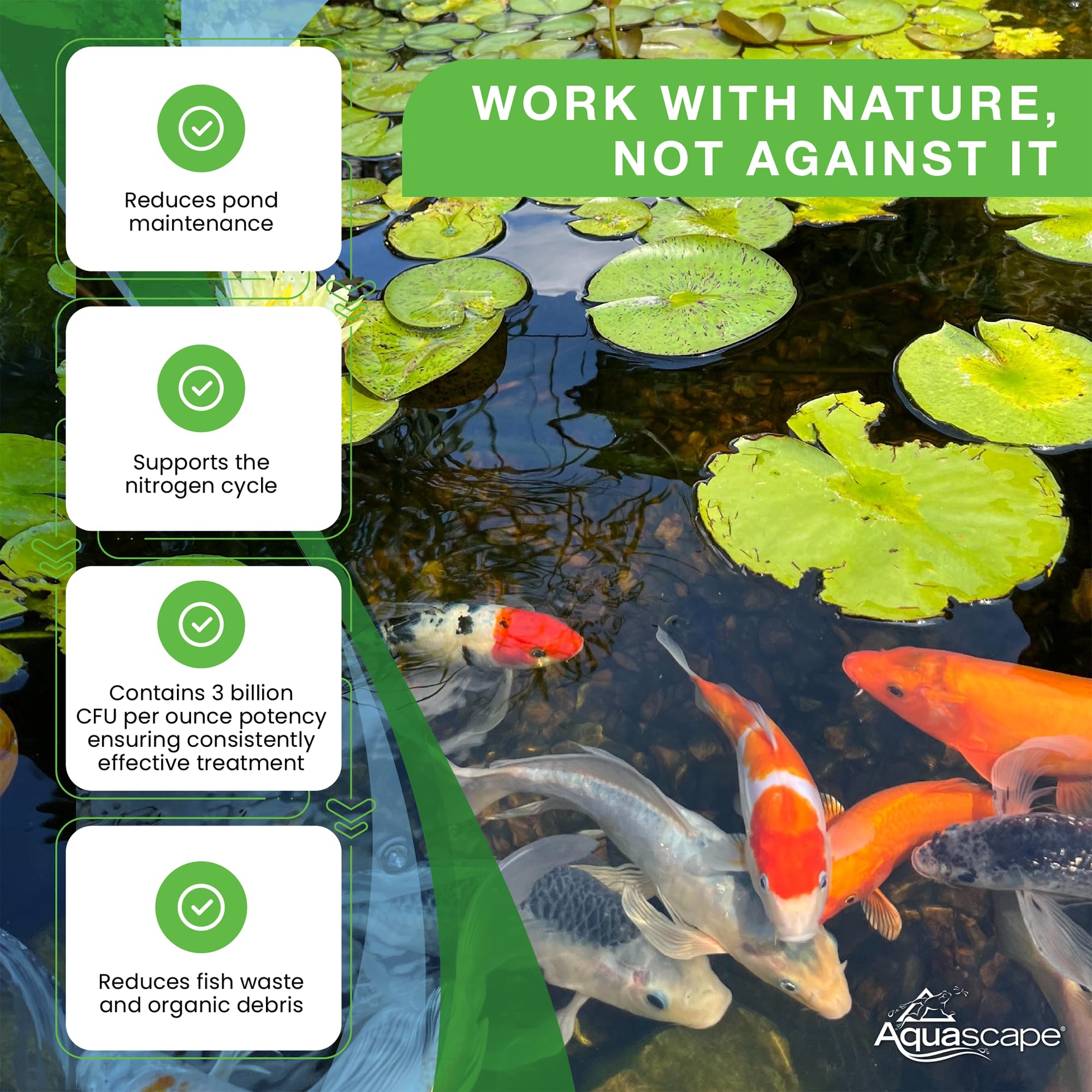 Aquascape beneficial bacteria container side view