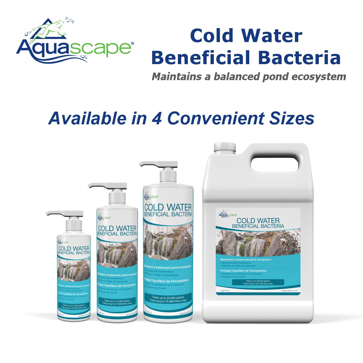 Aquascape Cold Water Beneficial Bacteria label details