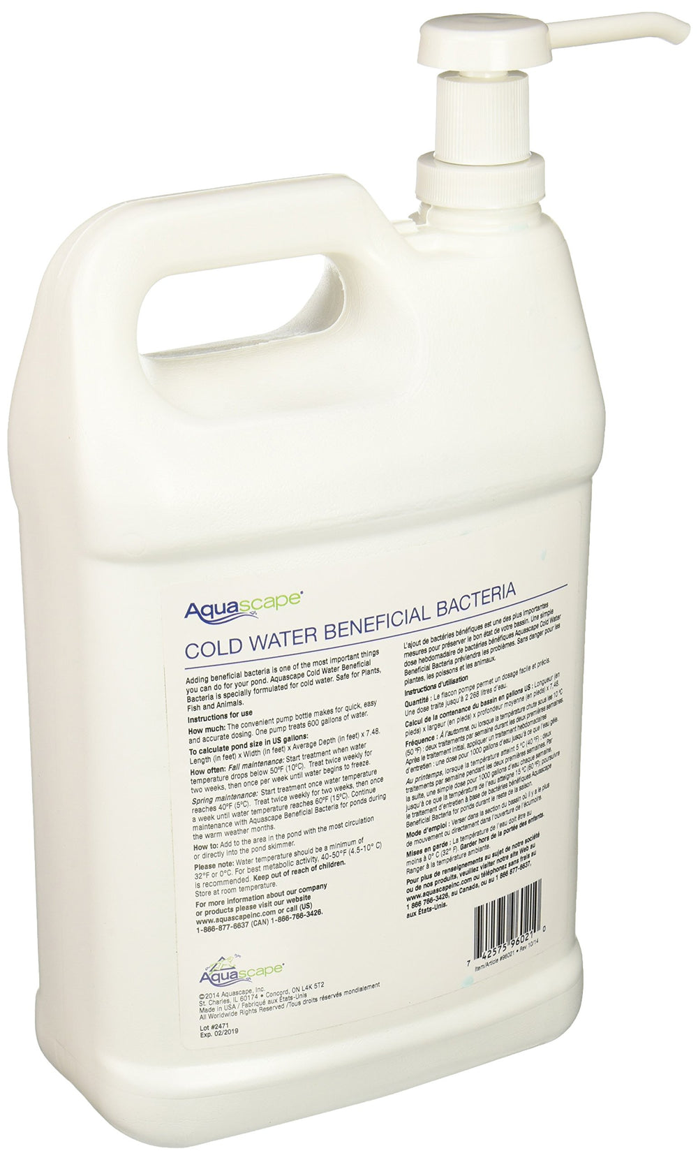 Aquascape Cold Water Beneficial Bacteria on a garden pond