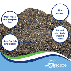 Aquascape Pond Plant Potting Media in use with water lilies
