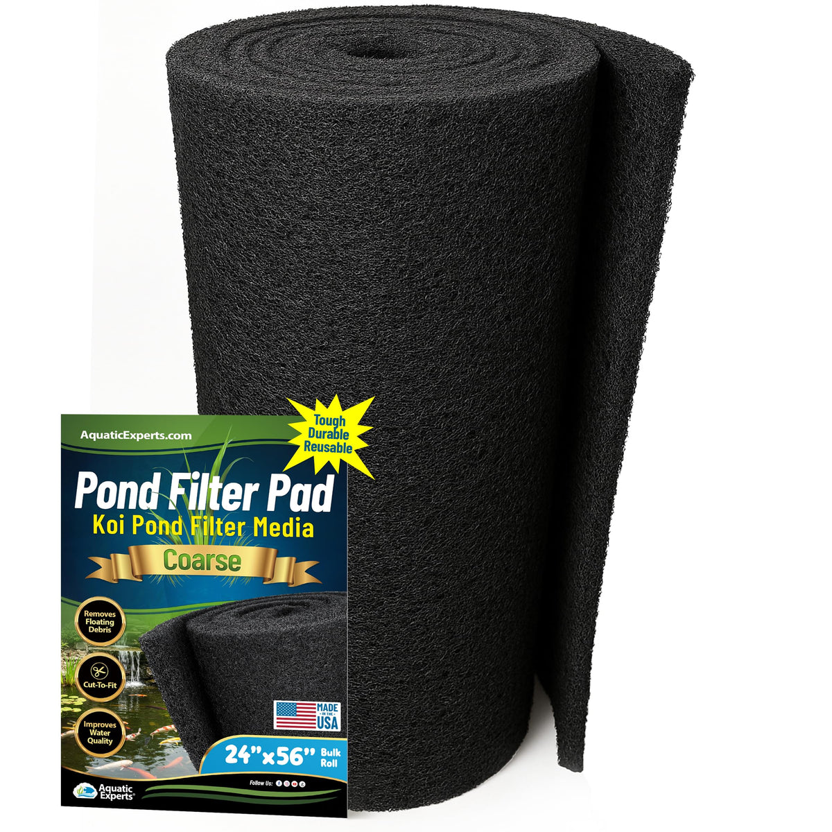 Aquatic Experts Koi Pond Filter Pad 24" x 56" front view