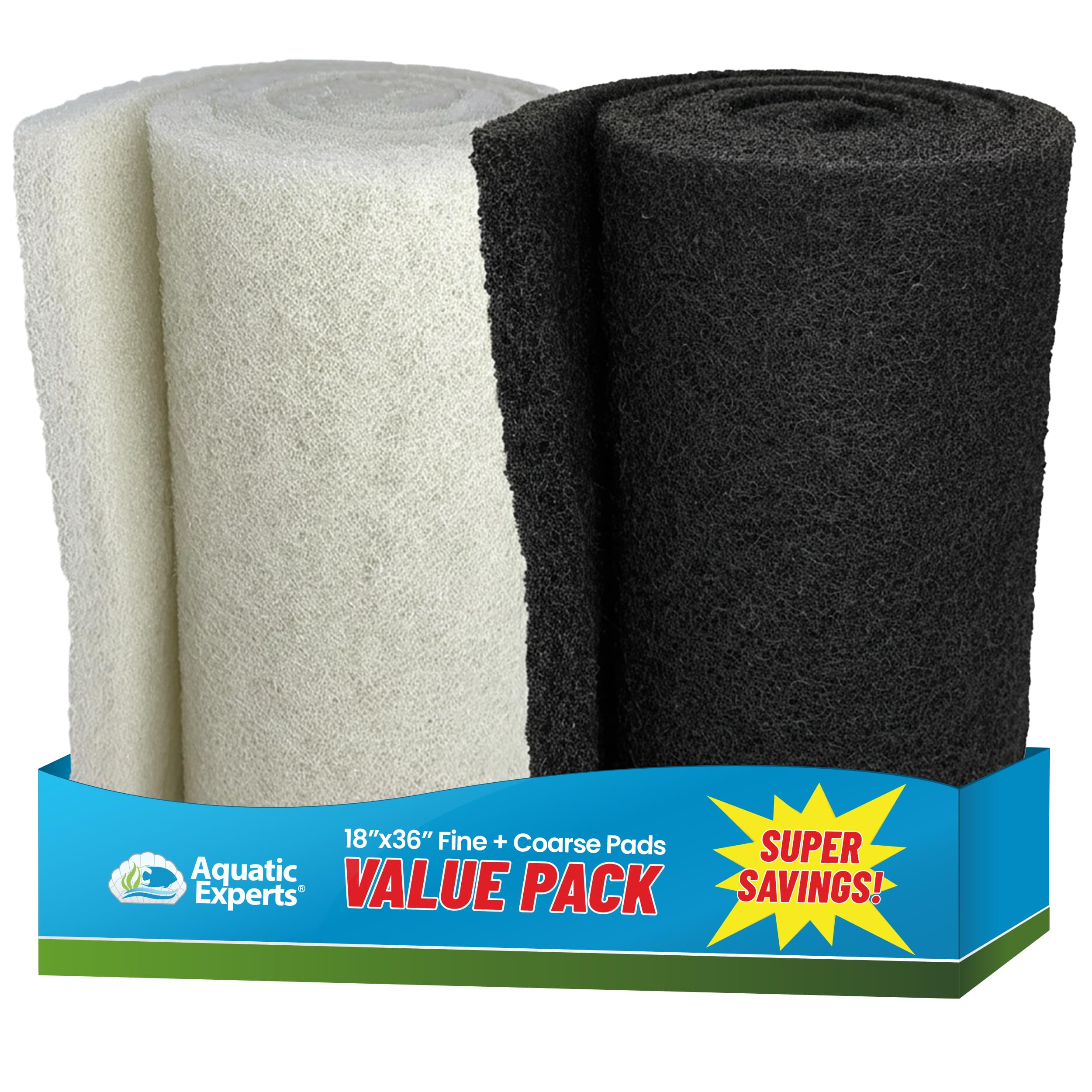 Aquatic Experts Koi Pond Filter Pad Bundle with Fine and Coarse pads
