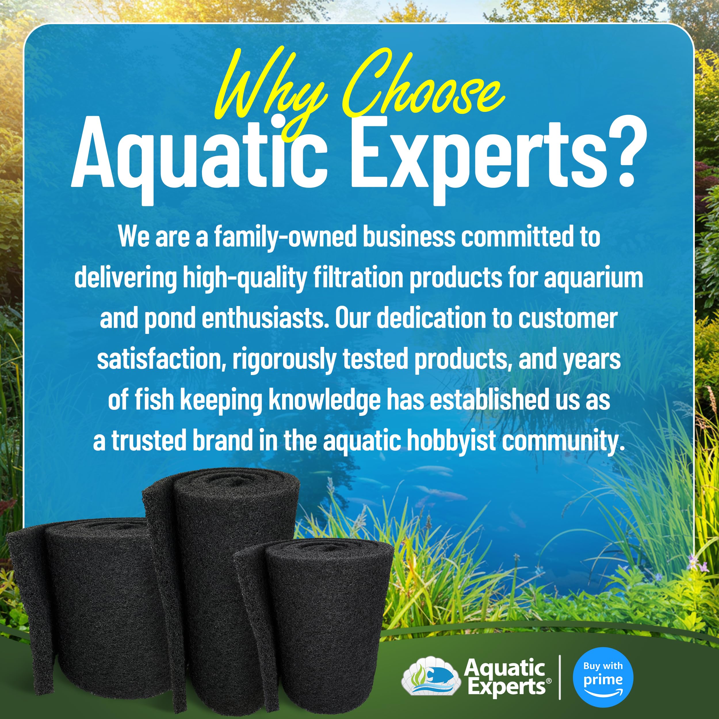 Aquatic Experts Koi Pond Filter Pad packaging