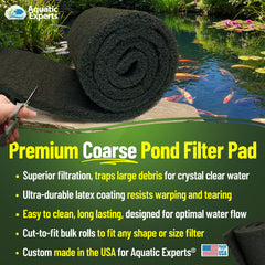 Aquatic Experts Koi Pond Filter Pad rolled up