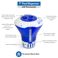 Aquatix Pro Chlorine Floater Dispenser adjustable ring detail