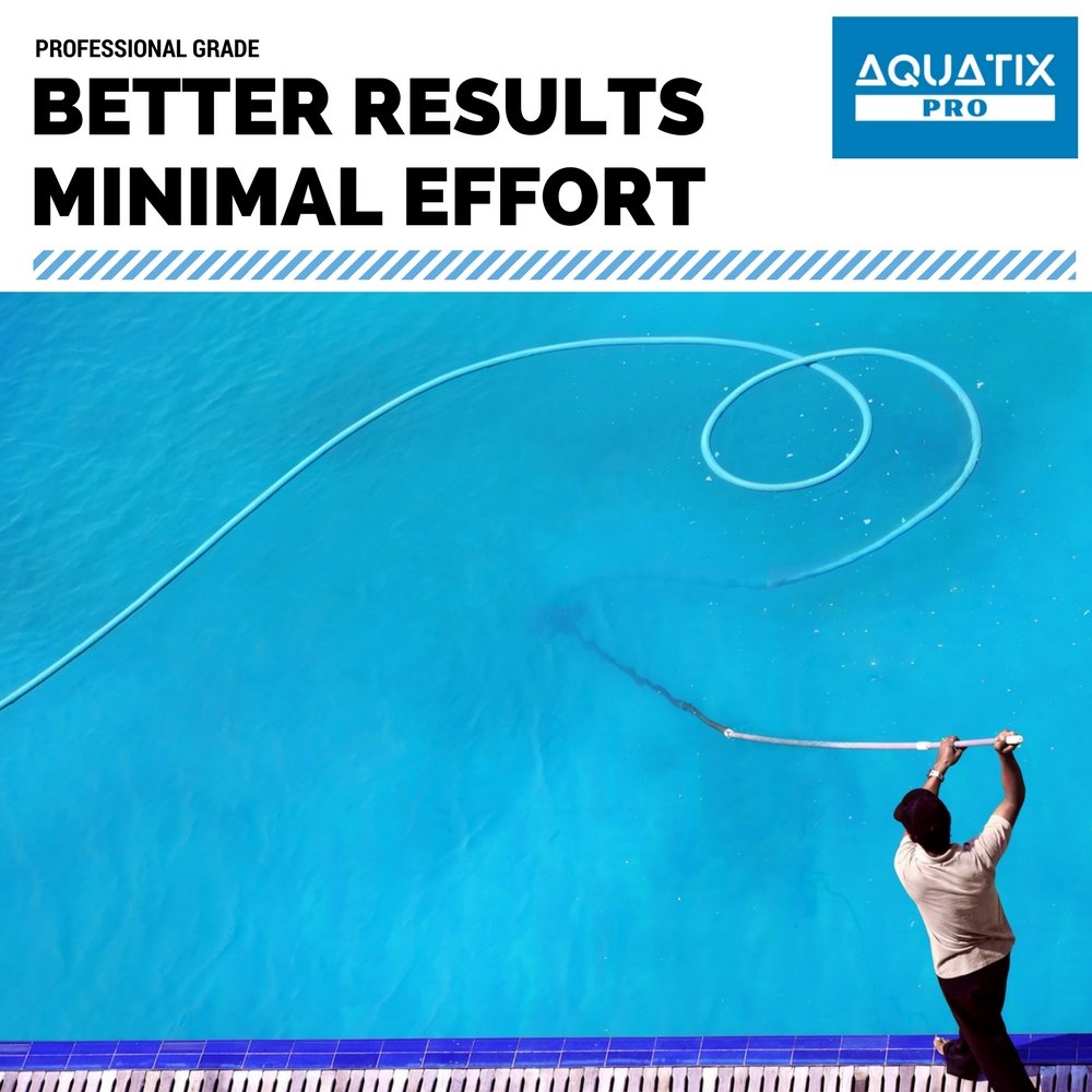Aquatix Pro Pool Vacuum Head on standard telescopic pole