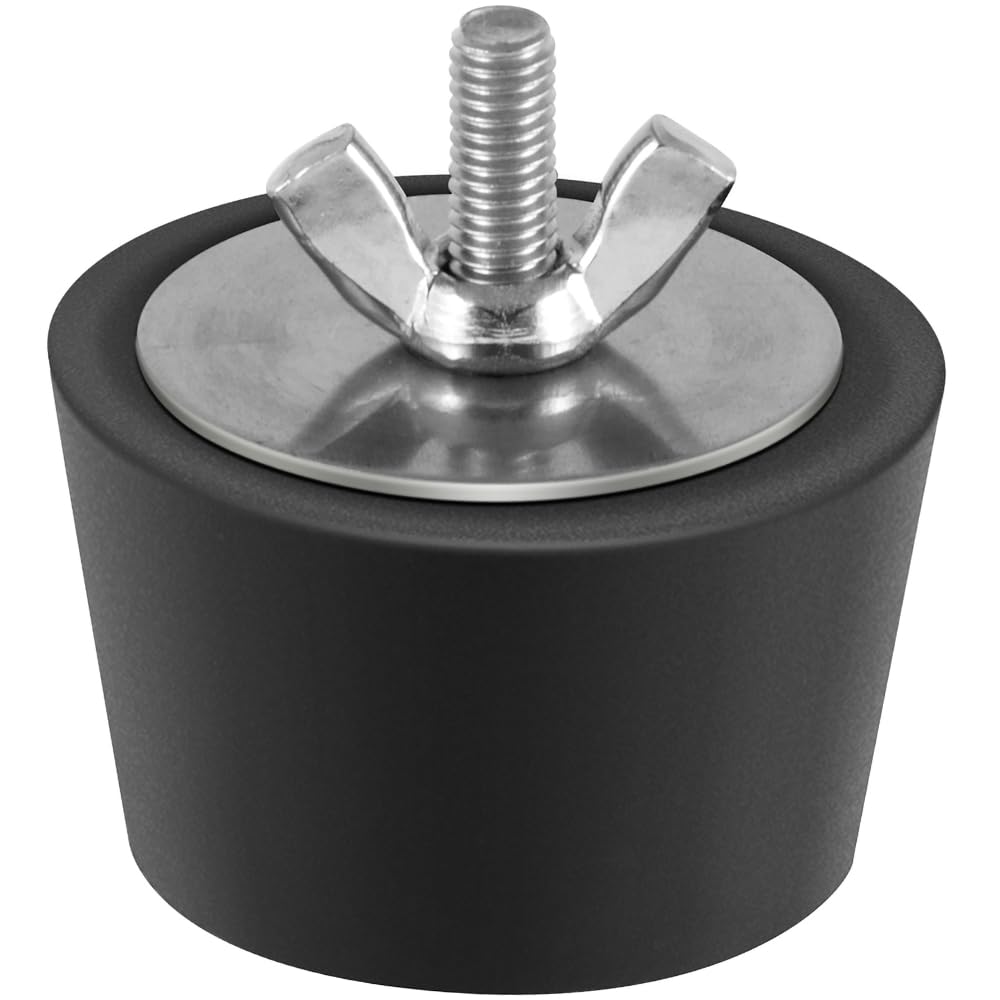 Aquatix Pro Pool Winterizing Plug front view with stainless steel bolts