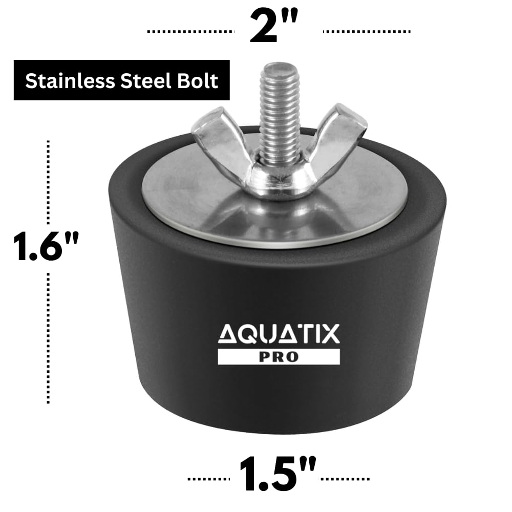 Aquatix Pro Pool Winterizing Plug installed in a pool pipe