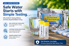 AquaVial water test tubes with litmus paper