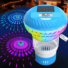 AquClor Chlorine Floater with Thermometer in blue color