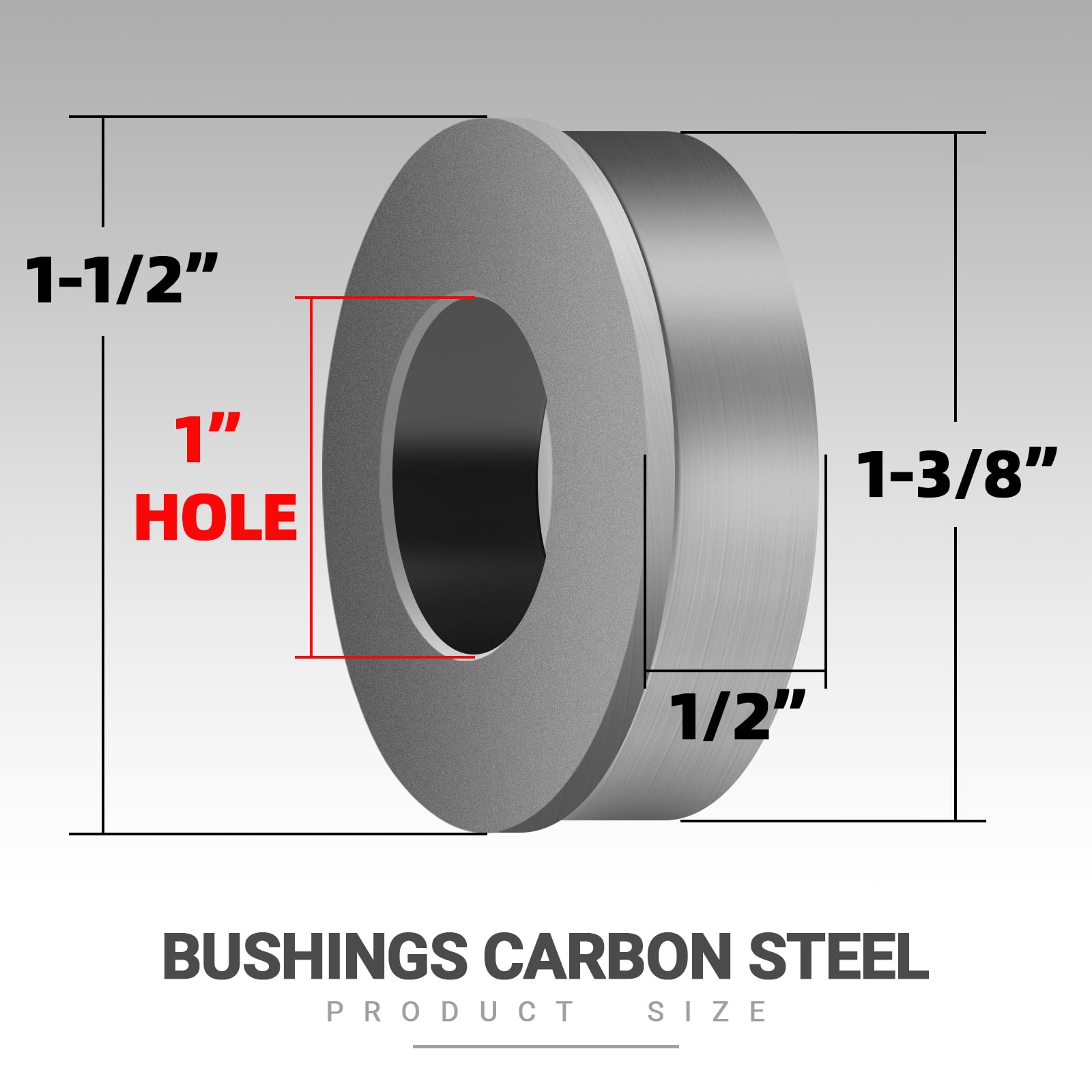 AR-PRO 1" Bushings detailed view of the material