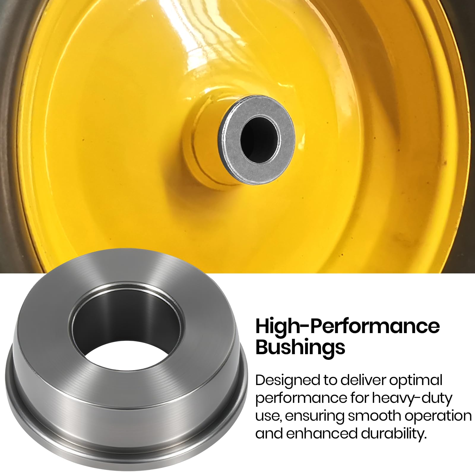 AR-PRO 1" Bushings pack of four on a workbench