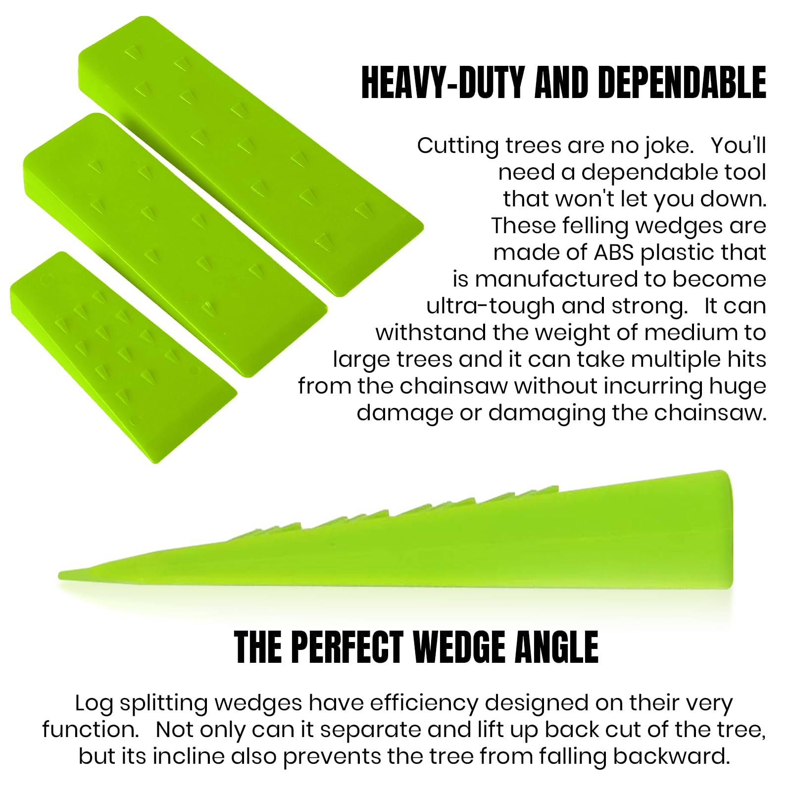 AR-PRO 10-inch tree felling wedge with spikes