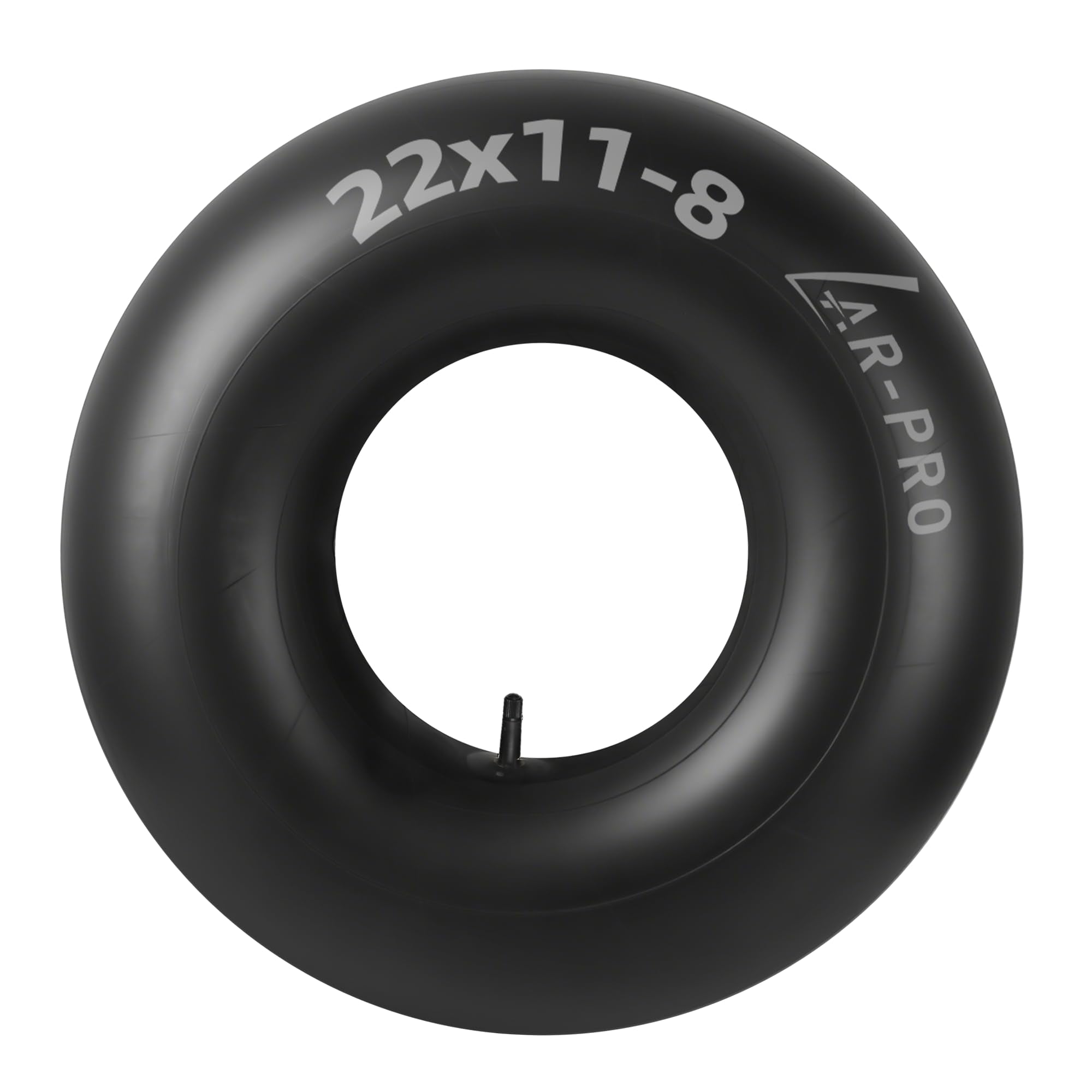 AR-PRO 22x11-8 inner tube front view with TR-13 valve stem