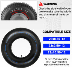 AR-PRO 23x10.50-12 inner tube showcasing TR-13 straight valve stem