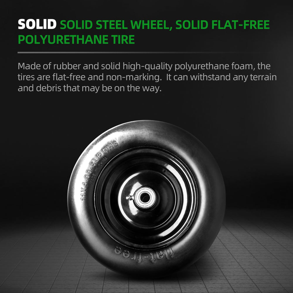 AR-PRO flat-free tire showing bushing details